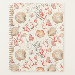Rustic Coastal - Seashells, Starfish, Reef (16) Planner