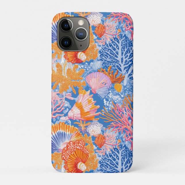 Rustic Coastal - Seashells, Starfish, Reef (19) Case-Mate iPhone Case (Back)