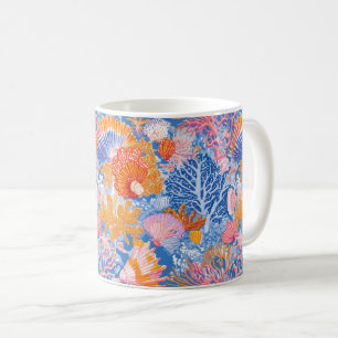 Rustic Coastal - Seashells, Starfish, Reef (19) Coffee Mug