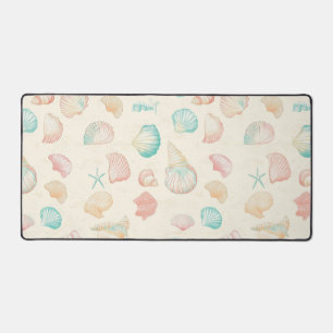 Rustic Coastal - Seashells, Starfish, Reef (22) Desk Mat