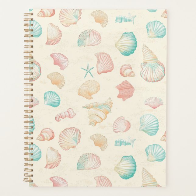 Rustic Coastal - Seashells, Starfish, Reef (22) Planner (Front)