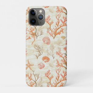 Rustic Coastal - Seashells, Starfish, Reef (2) iPhone 11 Pro Case