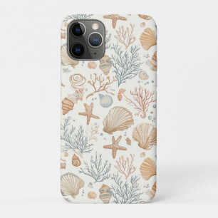 Rustic Coastal - Seashells, Starfish, Reef (32) iPhone 11 Pro Case