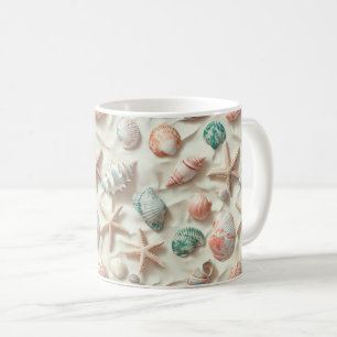Rustic Coastal - Seashells, Starfish, Reef (33) Coffee Mug