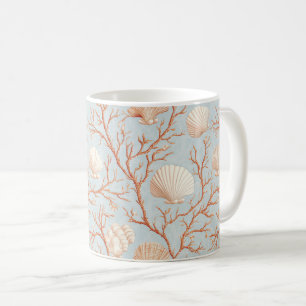 Rustic Coastal - Seashells, Starfish, Reef (36) Coffee Mug