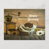 Rustic Coffee Grinder Photo Birthday