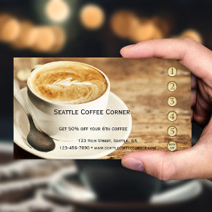Rustic Coffee Loyalty Punch Card