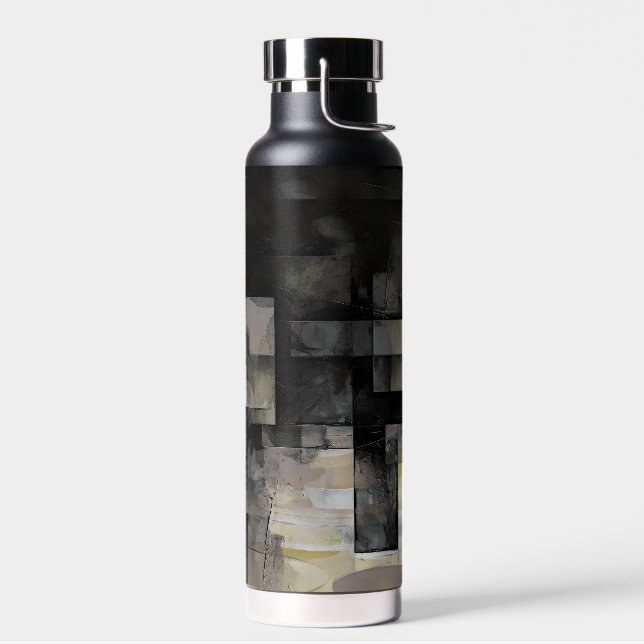 Rustic colour block water bottle (Left)