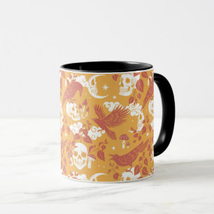 Rustic Colour Halloween Pattern Coffee Mug