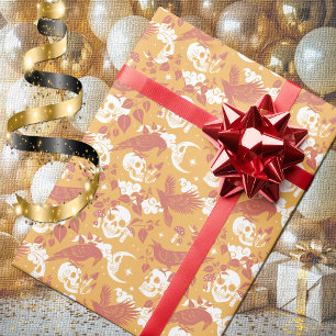 Rustic Colour Halloween Pattern Wrapping Paper Rol