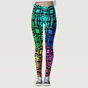 Rustic Colourful Funky pattern Leggings