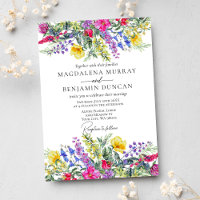 Rustic Colourful Wildflowers & Herbs Boho Wedding