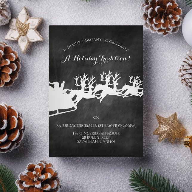 Rustic Company Christmas Holiday Party Invitation (Creator Uploaded)