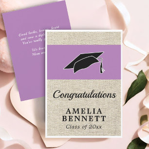 Rustic Congratulations Graduate Cap Graduation Card
