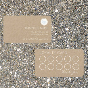 RUSTIC CONTEMPORARY BUSINESS LOGO 10 LOYALTY CARD
