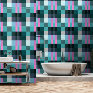 Rustic Contemporary Plaid Wallpaper