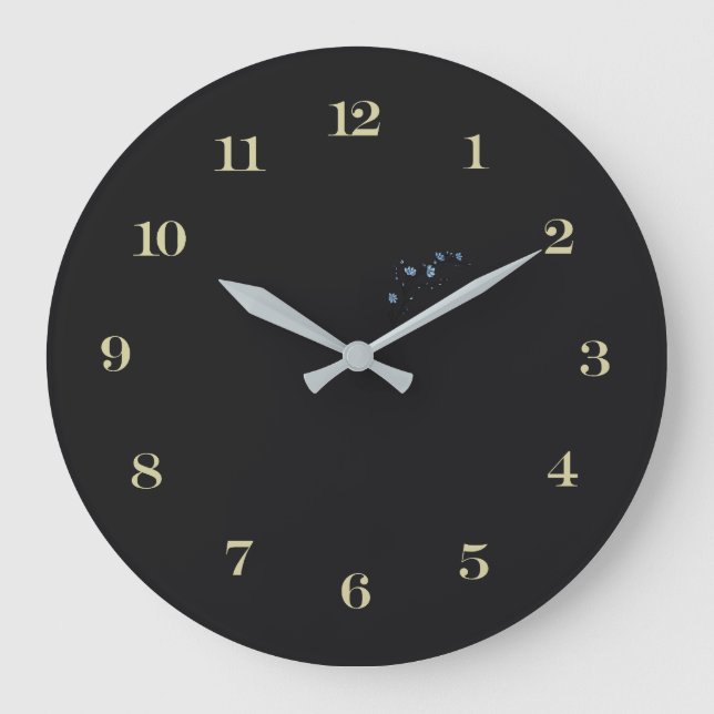 Rustic Contemporary  Round Acrylic Wall Clock (Front)