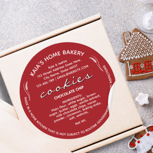 Rustic Cookies Label Cottage Bakery Packaging