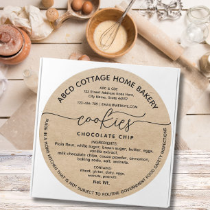 Rustic Cookies Label Cottage law Label