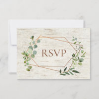 Rustic Copper Geometric Eucalyptus Birch Meal RSVP