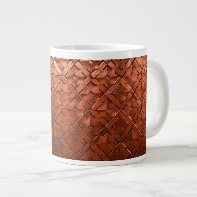 Rustic Copper Look Coffee Mug (Front Right)