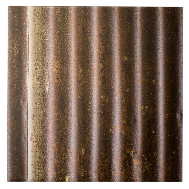 Rustic Corrugated Metal Tile (Front)