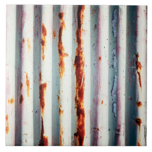 Rustic Corrugated Metal Tile