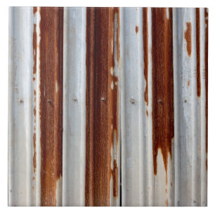 Rustic Corrugated Metal Tile