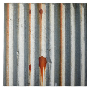 Rustic Corrugated Metal Tile