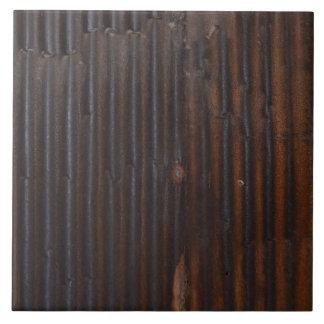 Rustic Corrugated Metal Tile