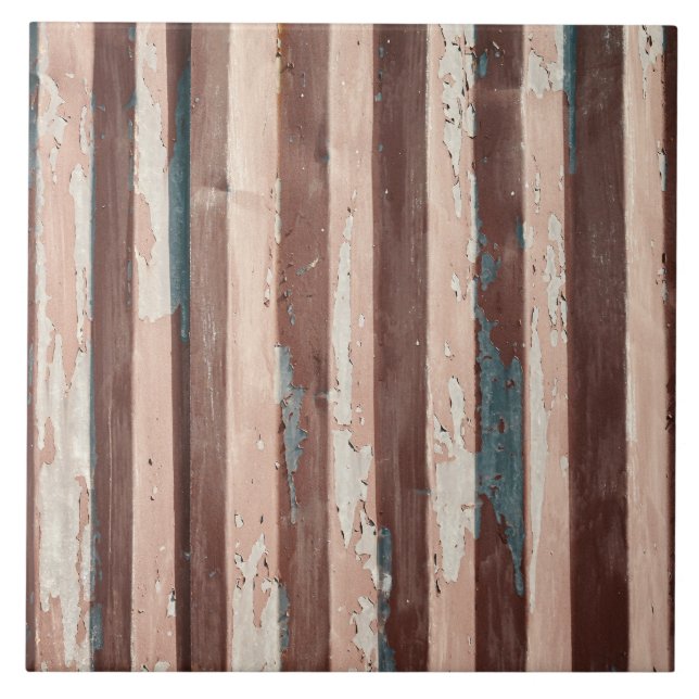 Rustic Corrugated Metal Tile (Front)
