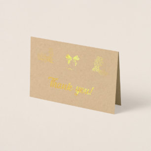 Rustic & Cosy Autumn Wedding Collection Foil Card