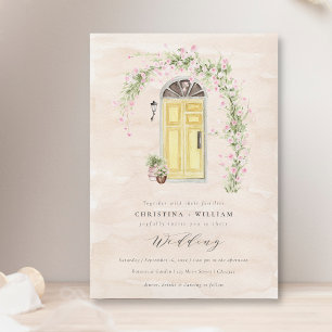 Rustic Cottage Garden Wedding Invitation