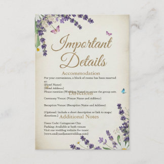 Rustic Cottagecore Enclosure Card