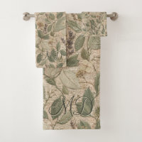 Rustic Cottagecore Floral Embroidered Sage Green