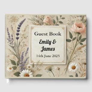 Rustic Cottagecore Wedding Guest Book