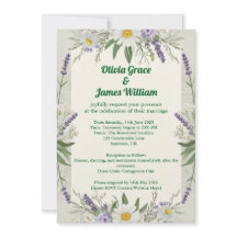 Rustic Cottagecore Wedding Invitation