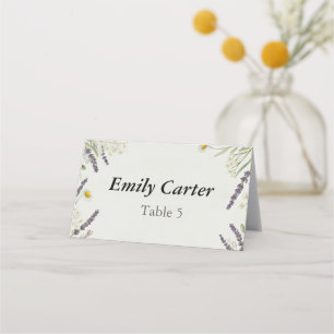 Rustic Cottagecore Wedding Seating Card