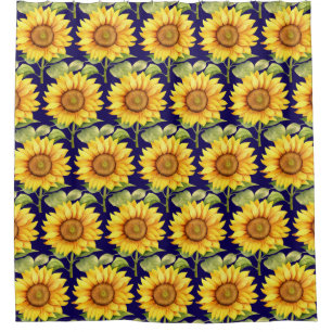 Rustic Country Americana Sunflower Shower Curtains
