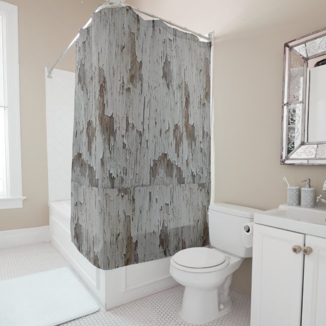 Rustic Country Antique Shower Curtain (In Situ)