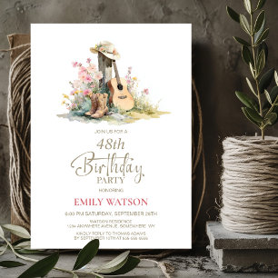 Rustic Country Any Age Birthday Party Invitation