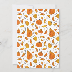 Rustic Country Autumn Fall Pumpkin Holiday Card