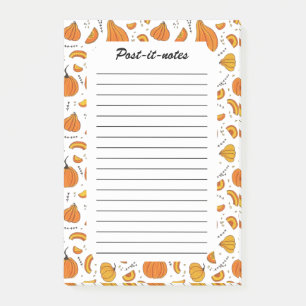 Rustic Country Autumn Fall Pumpkin Post-it Notes