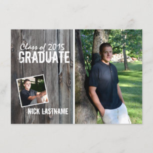 Rustic Country Barn 2015 Graduation Invitation