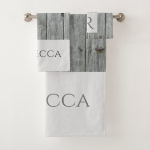 Rustic Country Barn Farmhouse Bath Towel Set
