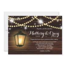 Rustic Country Barn Lantern String Lights Wedding