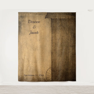 Rustic Country Barn Western Photo Booth Wedding Tapestry