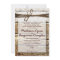 Rustic Country Barn Wood Lace Wedding Invitations