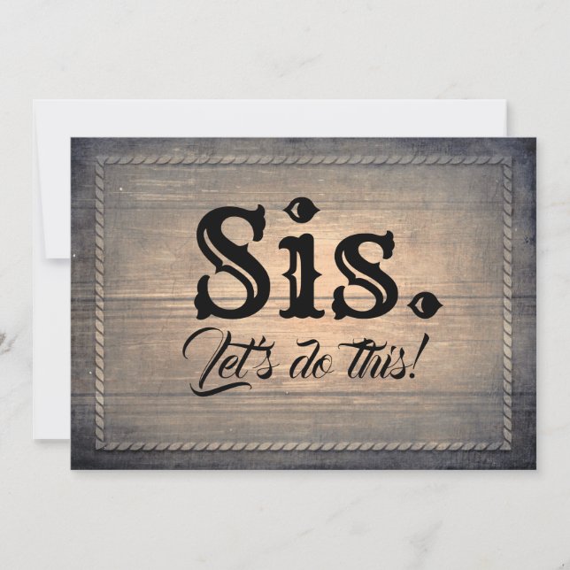 Rustic Country Bridesmaid / Maid of Honour Proposa Invitation (Front)