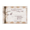 Rustic Country Burlap Lace Twine Wedding RSVP